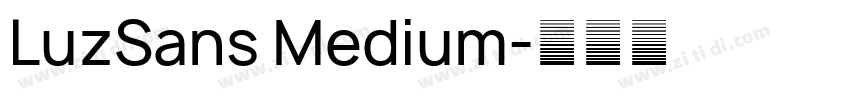 LuzSans Medium字体转换